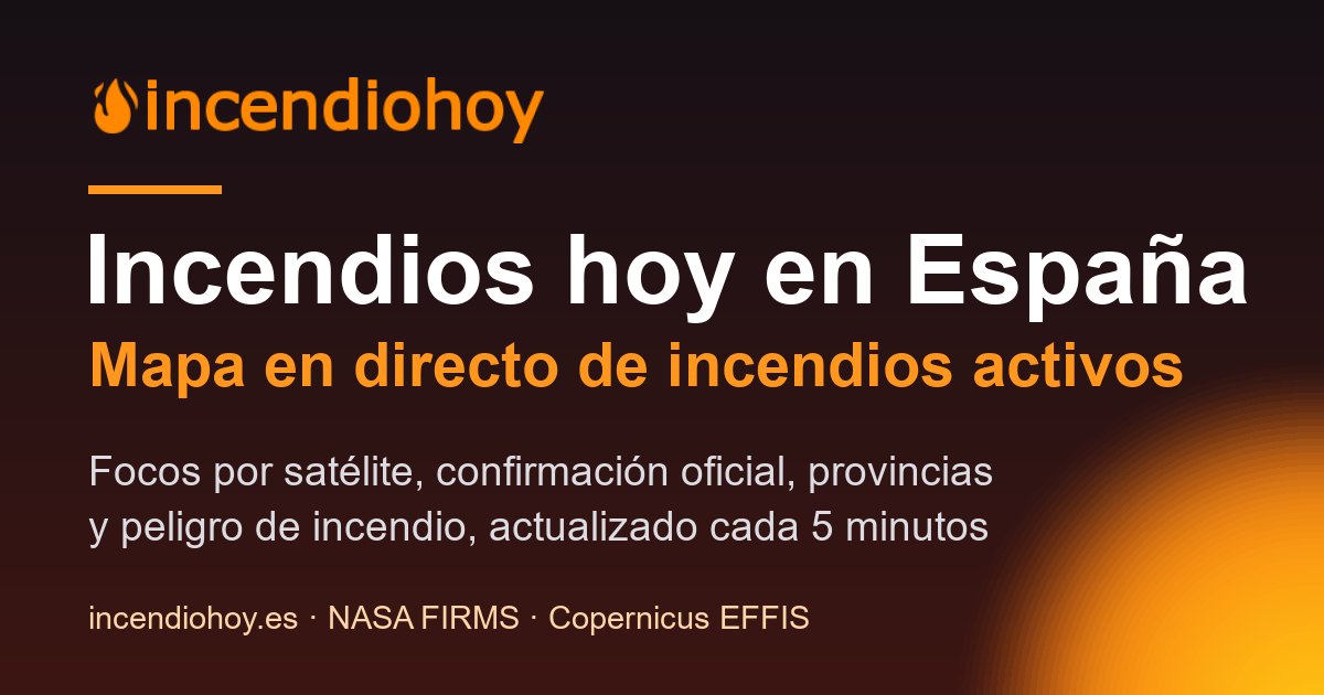 Incendios hoy en España: 54 focos activos | Mapa en directo